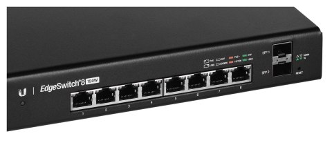 Switch Ubiquiti EdgeSwitch 8 PoE 10p PoE ( PoE+: 8;) 130W Managed Gigabit