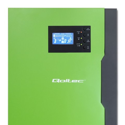 Qoltec Hybrydowy inwerter solarny Off-Grid 10kVA | 5.5kW | 100A | 48V | MPPT | Sinus