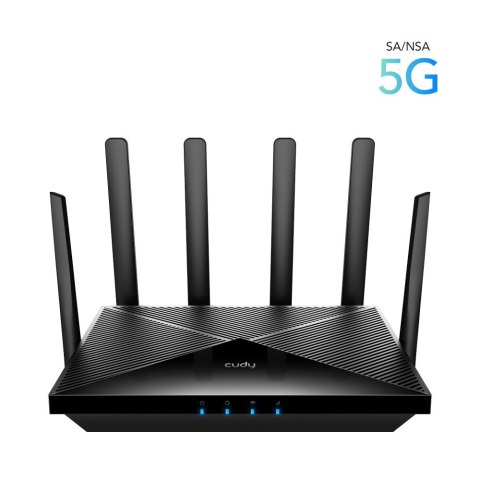 Router CUDY P5_EU LAN Gigabit AX3000 WiFi 6 Mesh 5G Dual SIM