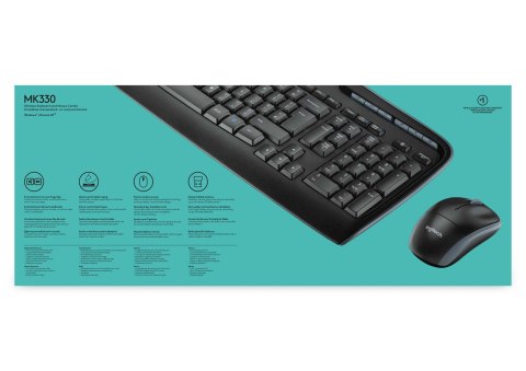 ZESTAW LOGITECH WIRELESS COMBO MK330 BEZPRZEWODOWY