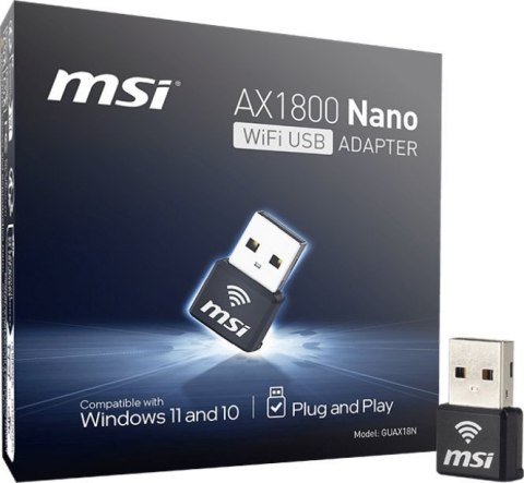 Karta sieciowa MSI 302-8ZE30XE-000 NANO. Wifi 6