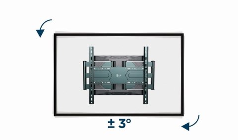 GEMBIRD REGULOWANY UCHWYT ŚCIENNY LCD 40"-80" VESA MAX 600 X 400MM, DO 50KG