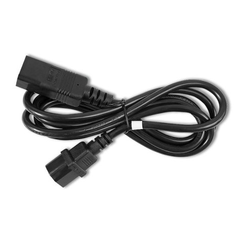 Qoltec Kabel przedłużający zasilający IEC C14/C19 | 3x1.5mm² | 2m