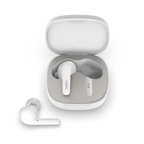 Słuchawki bezprzewodowe douszne Belkin SoundForm Flow Noise Cancellation Earbuds ANC BT5.2 IPX5 White