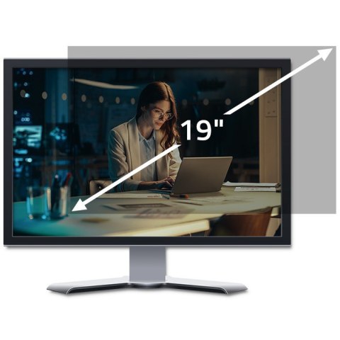 Qoltec Filtr prywatyzujący RODO 19" | 5:4 | Ochrona wzroku | do monitora