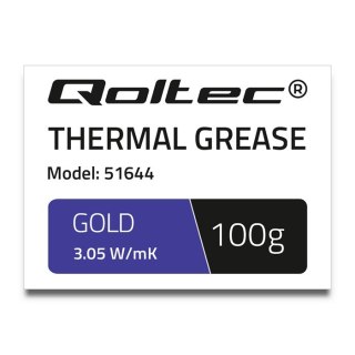 Qoltec Pasta termoprzewodząca 3.05 W/m-K | 100g | Złota