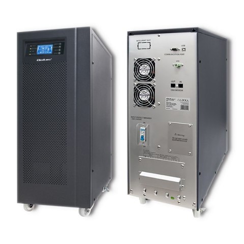 Qoltec Zasilacz awaryjny UPS On-line | Pure Sine Wave | 10kVA | 8kW | LCD | USB