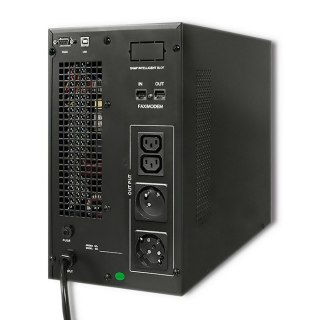 Qoltec Zasilacz awaryjny UPS On-line | Pure Sine Wave | 3kVA | 2.4kW | LCD | USB