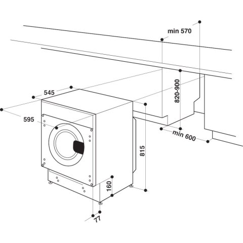 Pralka do zabudowy WHIRLPOOL BI WMWG 81485 PL