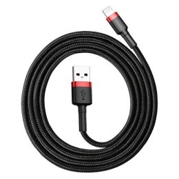 Kabel Baseus CALKLF-C19 (Lightning M - USB 2.0 M; 2m; kolor czarno-czerwony)