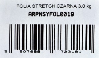 FOLIA STRETCH CZARNA 1,5 KG