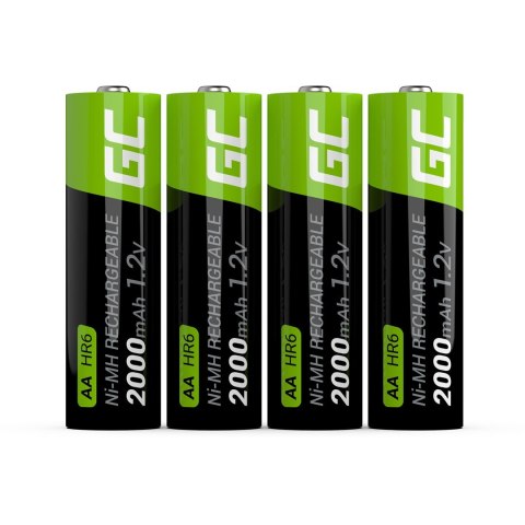 GREEN CELL AKUMULATORKI PALUSZKI 4X AA R6 2000MAH