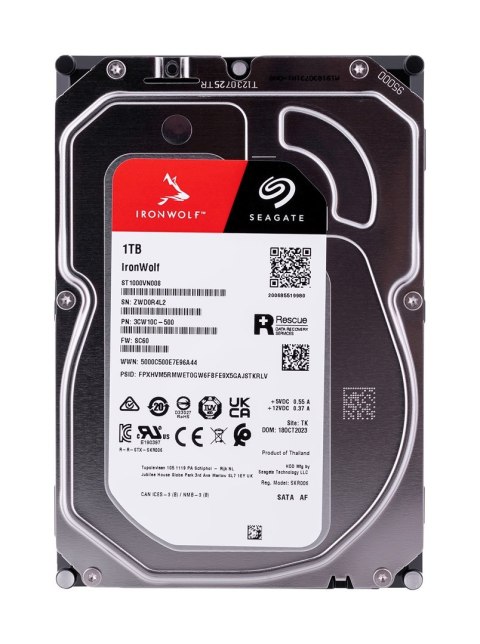 Dysk twardy HDD Seagate IronWolf 1TB 3,5" SATA ST1000VN008