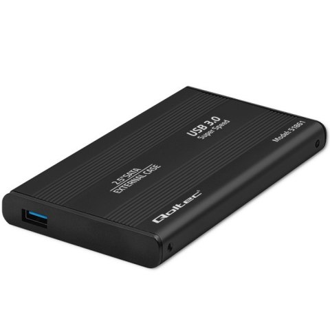 Qoltec Obudowa | kieszeń do dysków HDD SSD 2.5" SATA3 | USB 3.0 | Czarny