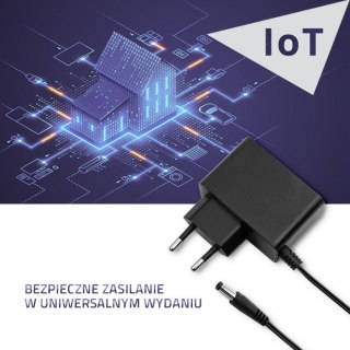 Qoltec Zasilacz wtyczkowy 24W | 24V | 1A | 5.5*2.5