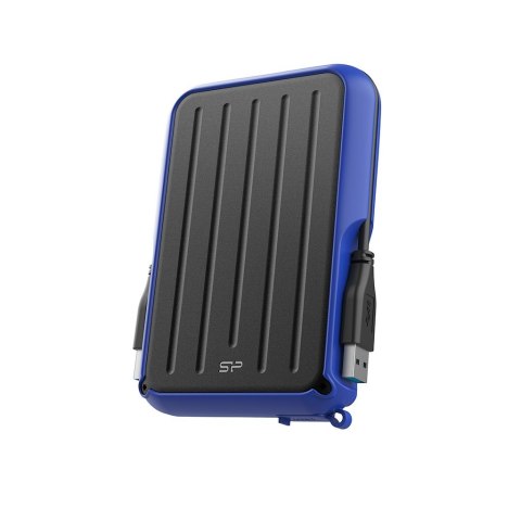 Dysk zewnętrzny HDD Silicon Power Armor A66 (4TB; 2,5"; USB 3.2; Blue; SP040TBPHD66LS3B)