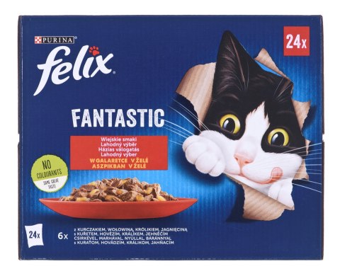 PURINA Felix Fantastic: wiejskie smaki - karma dla kota - 24 x 85g