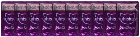 WHISKAS Pure Delight Drobiowe Frykasy w galaretce - mokra karma dla kota - 40 x 85g