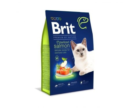 BRIT Dry Premium by Nature Sterilized z łososiem - sucha karma dla kotów - 1,5kg