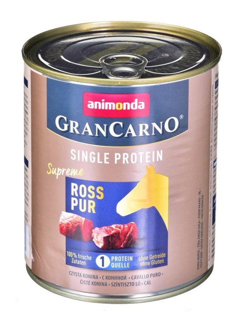 ANIMONDA GranCarno Single Protein konina - mokra karma dla psa - 800g