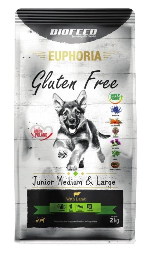 BIOFEED Euphoria G-F MID&MAXI jagnięcina 2kg