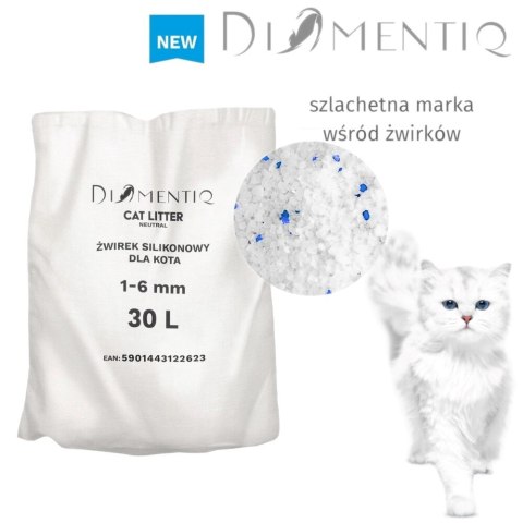 DIAMENTIQ Żwirek neutral 30L+karton