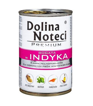 DOLINA NOTECI Premium bogata w indyka - mokra karma dla psa - 400g