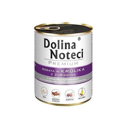 DOLINA NOTECI Premium bogata w królika z żurawiną - mokra karma dla psa - 800 g