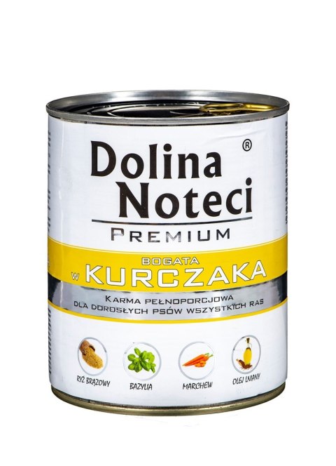 DOLINA NOTECI Premium bogata w kurczaka - mokra karma dla psa - 800g