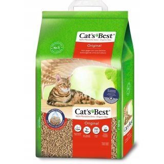 JRS Cat's Best Original - drewniany żwirek zbrylający dla kota - 5 l / 2,1 kg