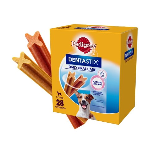 PEDIGREE DentaStix Small - przysmak dentystyczny dla psów małych ras - 28 sztuk (4x110 g)