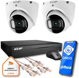 Zestaw monitoringu 2 kamer IP EZ-IP by Dahua niezawodna ochrona 2K