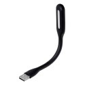 Activejet Lampka do komputera USB LED, do czytania. Napięcie 5V. Moc 1.2W. Materiał PVC. Rozmiar produktu 170*18.5*9mm.