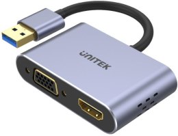 Adapter Unitek V1304A USB-A na HDMI i VGA, FullHD