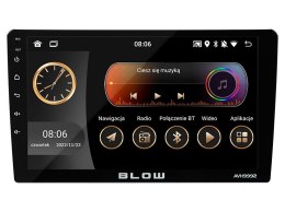 BLOW RADIO AVH-9992 2DIN 9" ANDROID/WIFI/GPS/ CARP