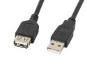 Kabel Lanberg CA-USBE-10CC-0030-BK (USB 2.0 Męski - USB 2.0 Żeński; 3m; czarny)