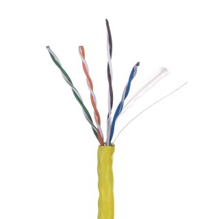 LANBERG KABEL UTP 1GB/S 305M DRUT CCA ŻÓŁTY LCU6-10CC-0305-Y