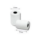 Qoltec Rolka termiczna 57 x 27 | 55g/m2 | 10szt. | BPA free