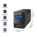 Qoltec Zasilacz awaryjny UPS Line Interactive | Monolith | 650VA | 360W | LCD | USB | RJ45