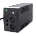 Qoltec Zasilacz awaryjny UPS Line Interactive | Monolith | 850VA | 480W | LCD | USB | RJ45