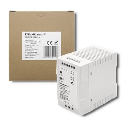 Qoltec Zasilacz na szynę DIN | 90W | 12V | 7.5A | Biały | Slim