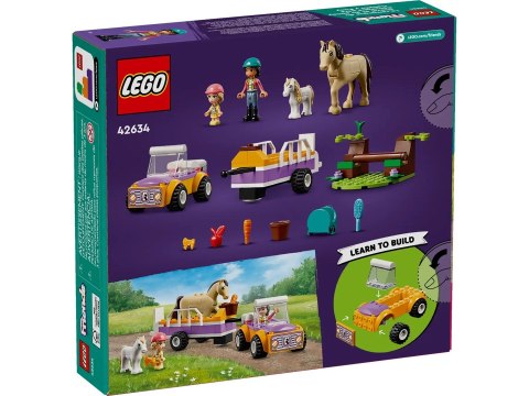 LEGO Friends 42634 Przyczepka dla konia i kucyka