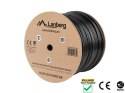 Kabel sieciowy zewnętrzne Lanberg LCU6-21CU-0305-BK (UTP; 305m; kat. 6; kolor czarny)