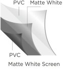 Ekran projekcyjny 120" 16:9 PVC 1.0 Gain 160° płótno na ścianę