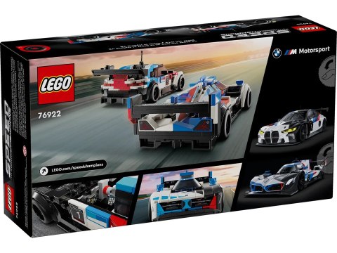 LEGO Speed Champions 76922 Samochody wyścigowe BMW M4 GT3 & BMW M Hybrid V8