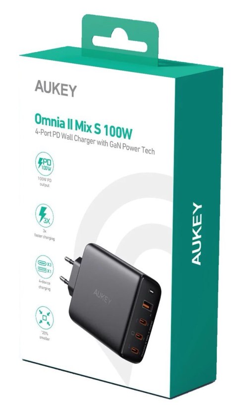 AUKEY PA-B7S ŁADOWARKA SIECIOWA GAN USB-C 100W PD