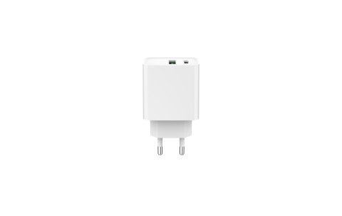 GEMBIRD 2-PORTOWA SZYBKA ŁADOWARKA SIECIOWA POWER DELIVERY USB TYP-C, 20W, BIAŁA