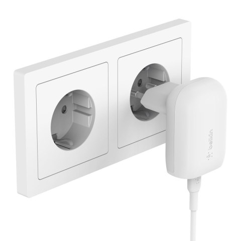 Ładowarka Belkin BoostCharge USB-C PD 3.0 PPS Wall Charger 30W + USB-C to USB-C Cable 1m White