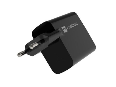 NATEC ŁADOWARKA NATEC RIBERA GAN 1X USB-A + 1X USB-C 65W CZARNA NUC-2145