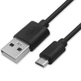 Qoltec Kabel USB A męski | micro USB B męski | 1m | BULK